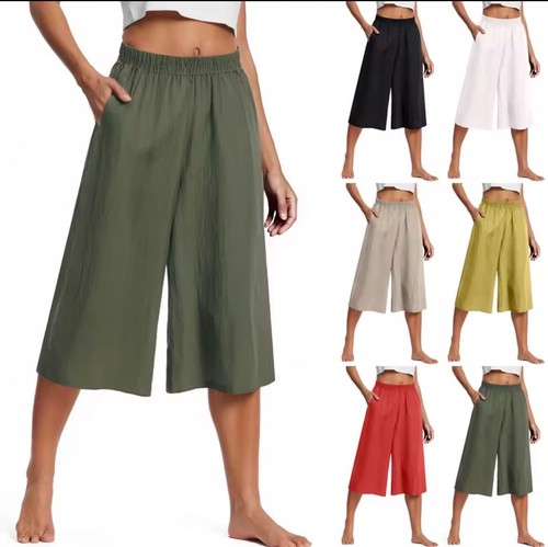 Damen caprihose weites - caprihose, bein