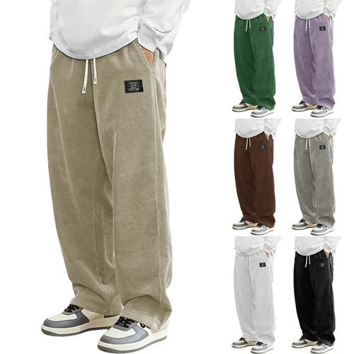 Herren cord sweatpants bequem - sweatpants,