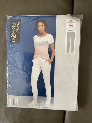 Chinohose weiß - chinohose, gr.44