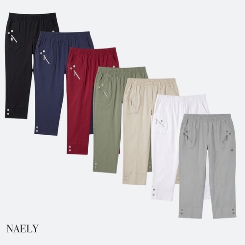 Damen stretch hose - 3/4,