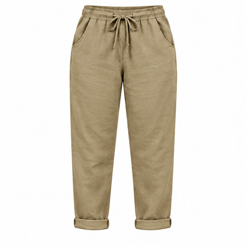 Damen leinenlook hose - hose, italy