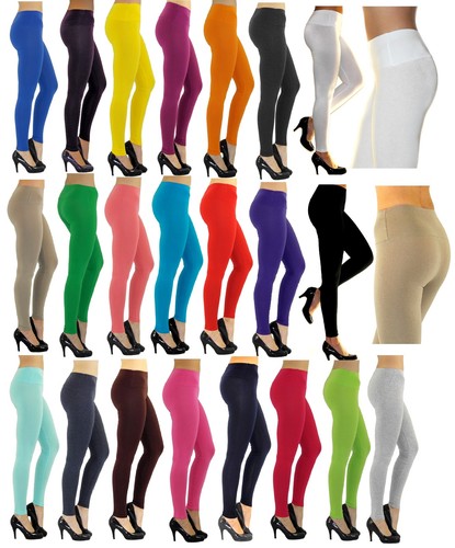 Damen leggings lang hoher bund - leggings,