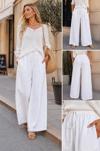 Damen sommerhose weiß - weiß, m