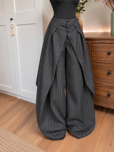 Gestreifte lässige hose - lässige, damen