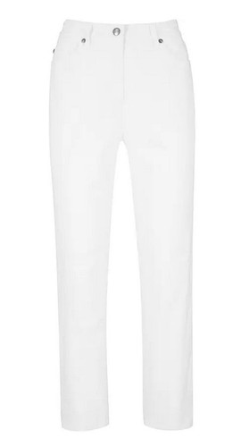Damen hose weiß länge - weiß,