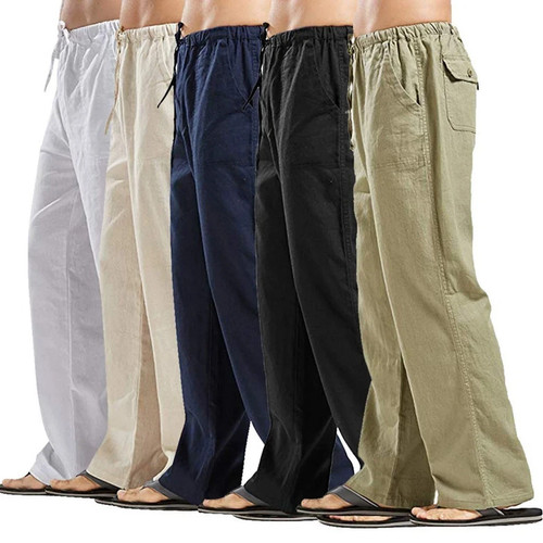 Herren leinenhose stoffhose - leinenhose,