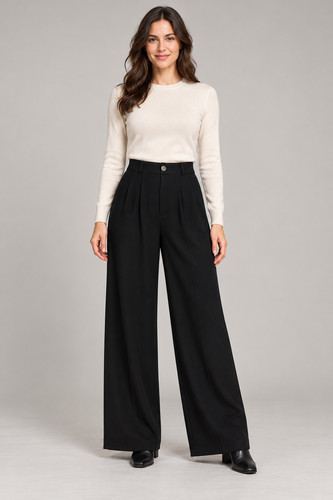 Damen hose marlenhose weites - marlenhose,