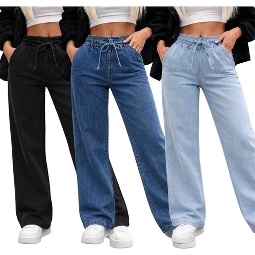 Wide leg damen jeans hose - damen,